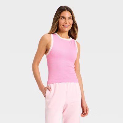 Women's Seamless Support Tank Top - All In Motion™ Pink S | Target