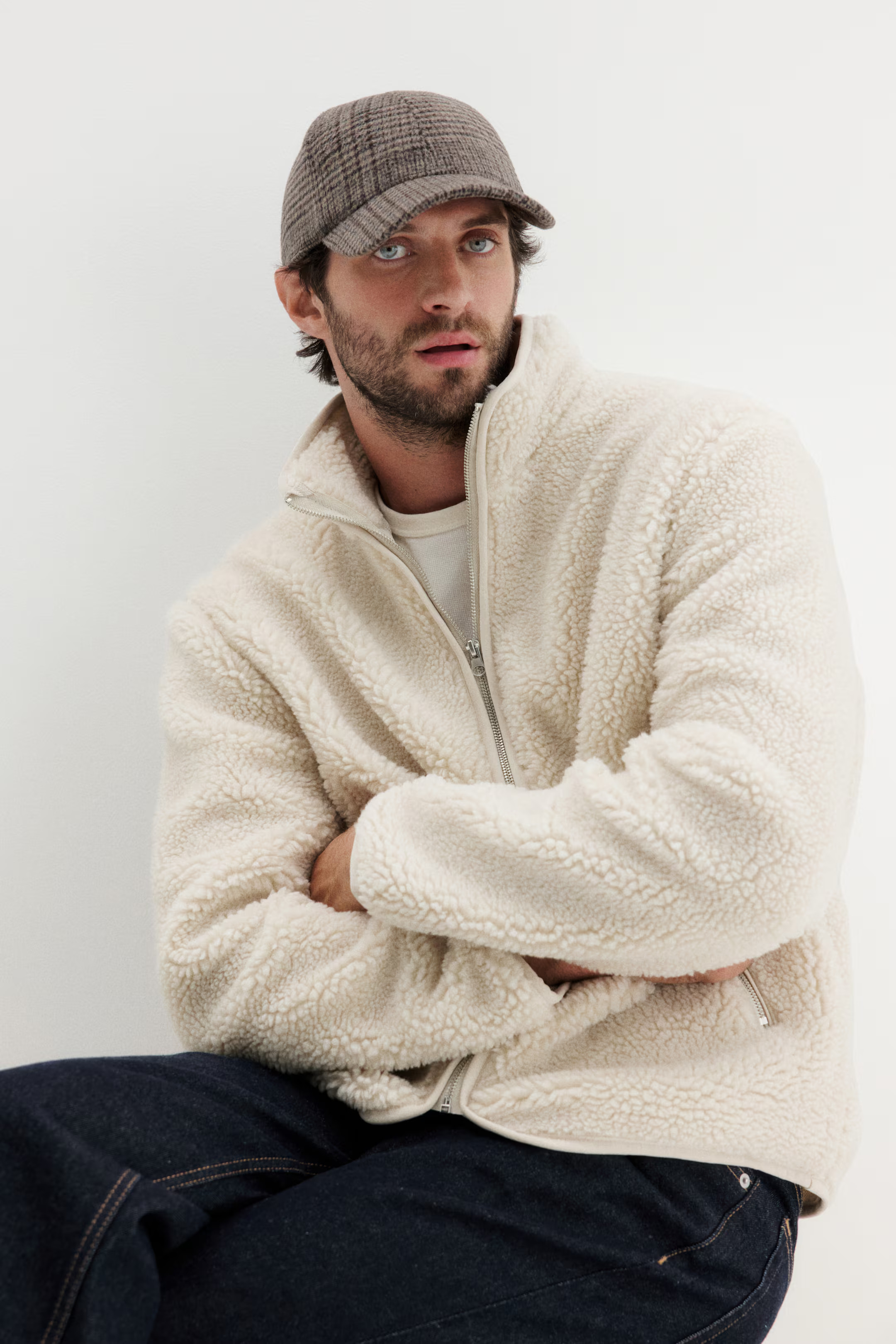 Regular Fit Teddy jacket | H&M (UK, MY, IN, SG, PH, TW, HK)