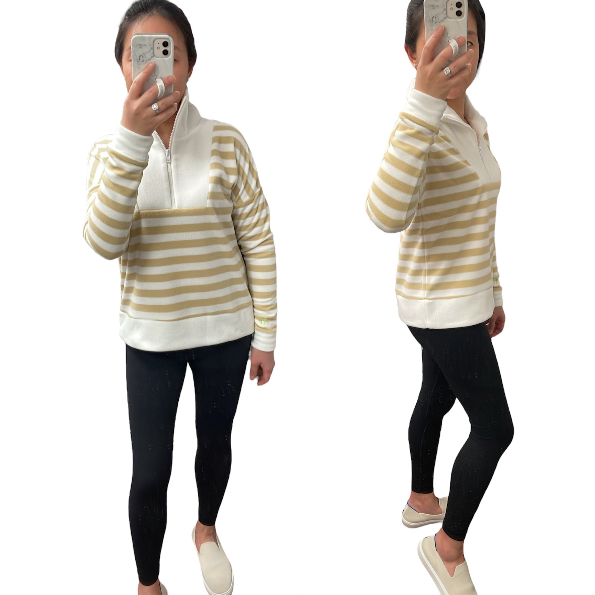 I took this Dudley Stephens Putnam  fleece pullover in size XS which is a body skimming fit. On final sale for $42 and select colors and sizes left. I'm 5' 2.5" and 115 pounds.

#LTKunder50 #LTKunder100 #LTKGiftGuide