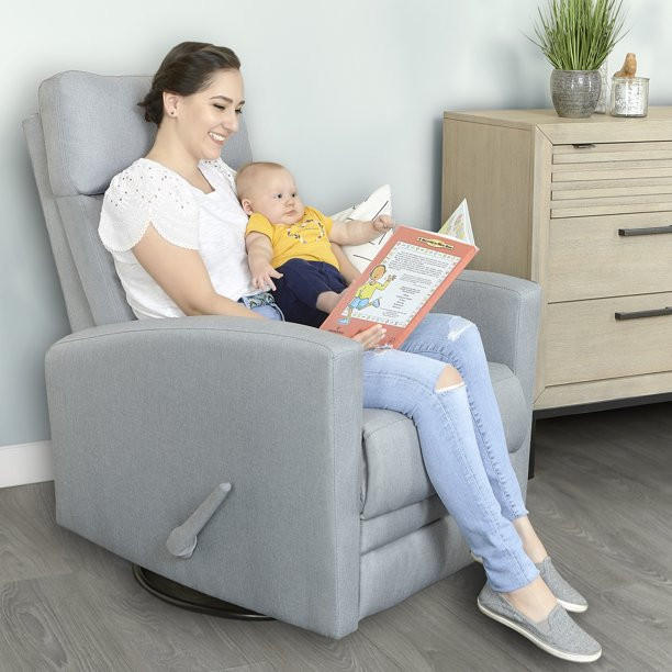 Dream On Me Chatham Swivel Gliding Recliner, Grey | Walmart (US)