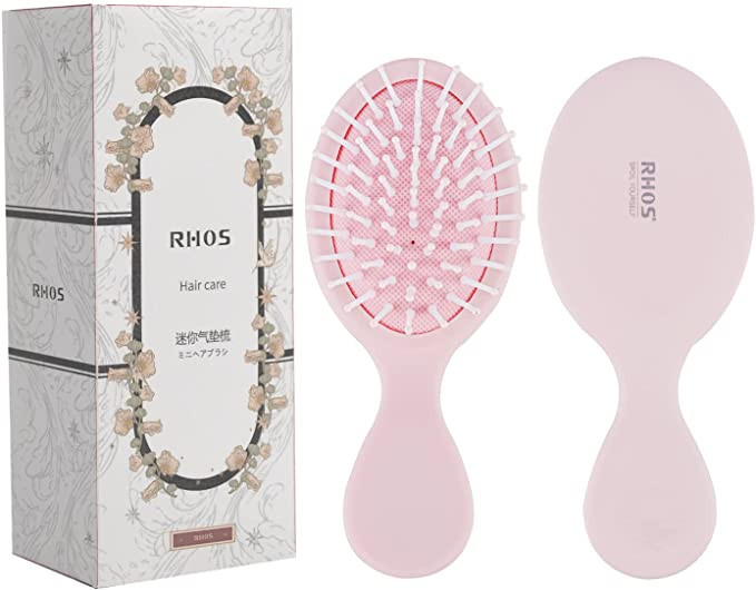 RHOS Mini Travel Hair Brush for Women/Men/Kids - Pocket Detangler Brush for Wet and Dry Hair - Tr... | Amazon (CA)