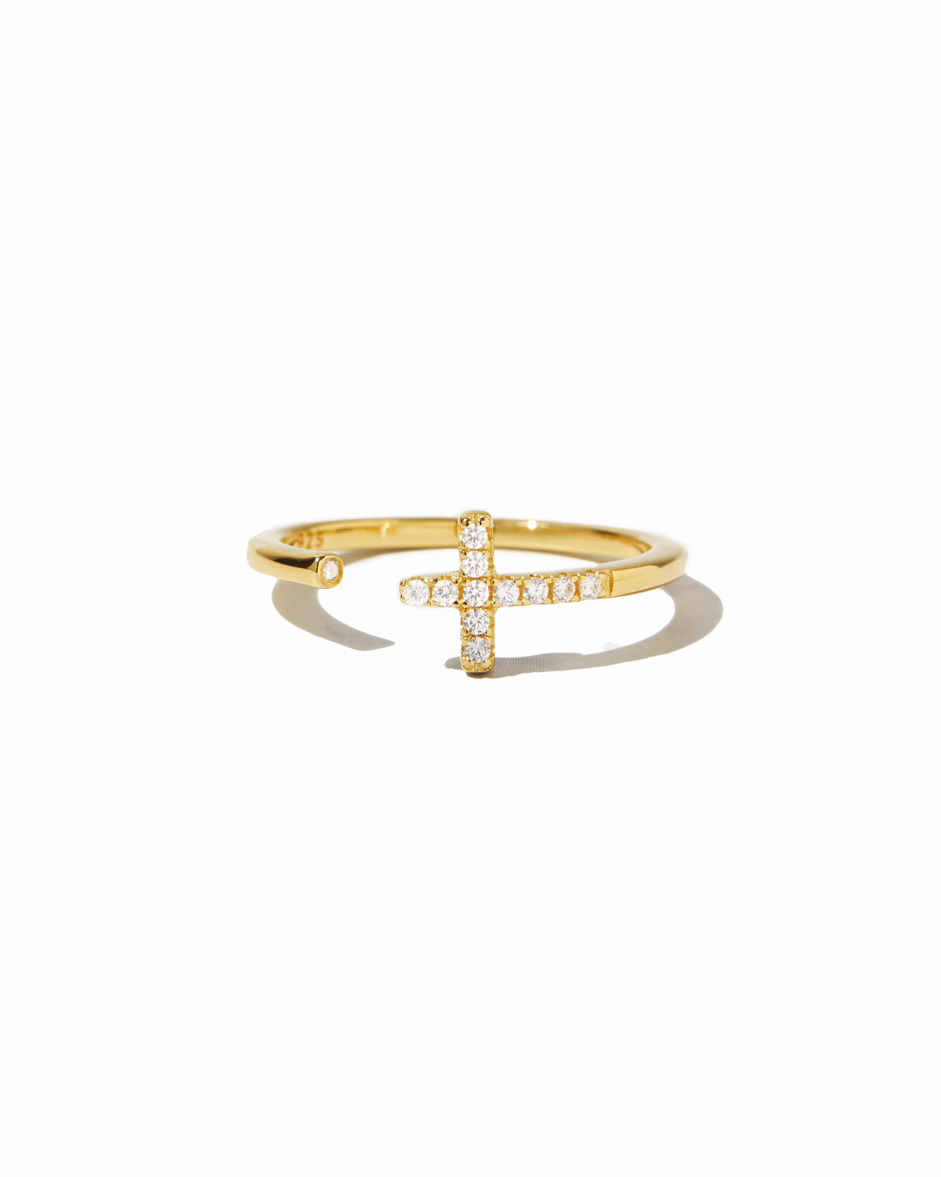 Cross Open Cuff Ring | Sami Jewels