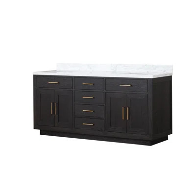 Double Bath Vanity 22 in. D, with Carrara Marble Top | Wayfair North America