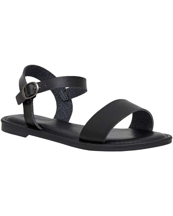 CUSHIONAIRE Women's Clara One Band Ankle Strap Sandal +Memory Foam, Wide Widths Available | Amazon (US)