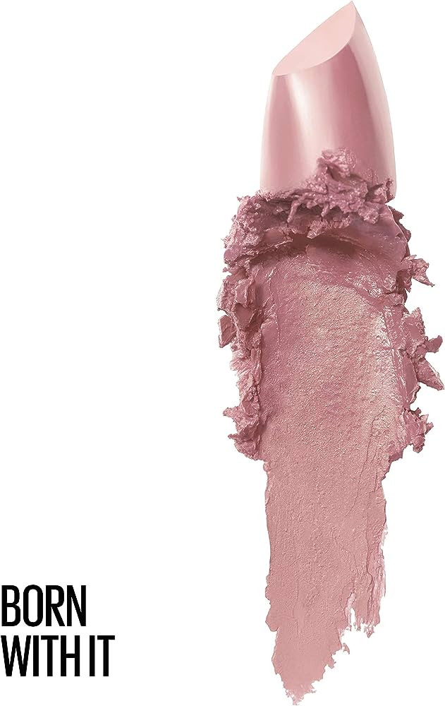 Maybelline Color Sensational Lipstick, Lip Makeup, Cream Finish, Hydrating Lipstick, Born With It... | Amazon (US)