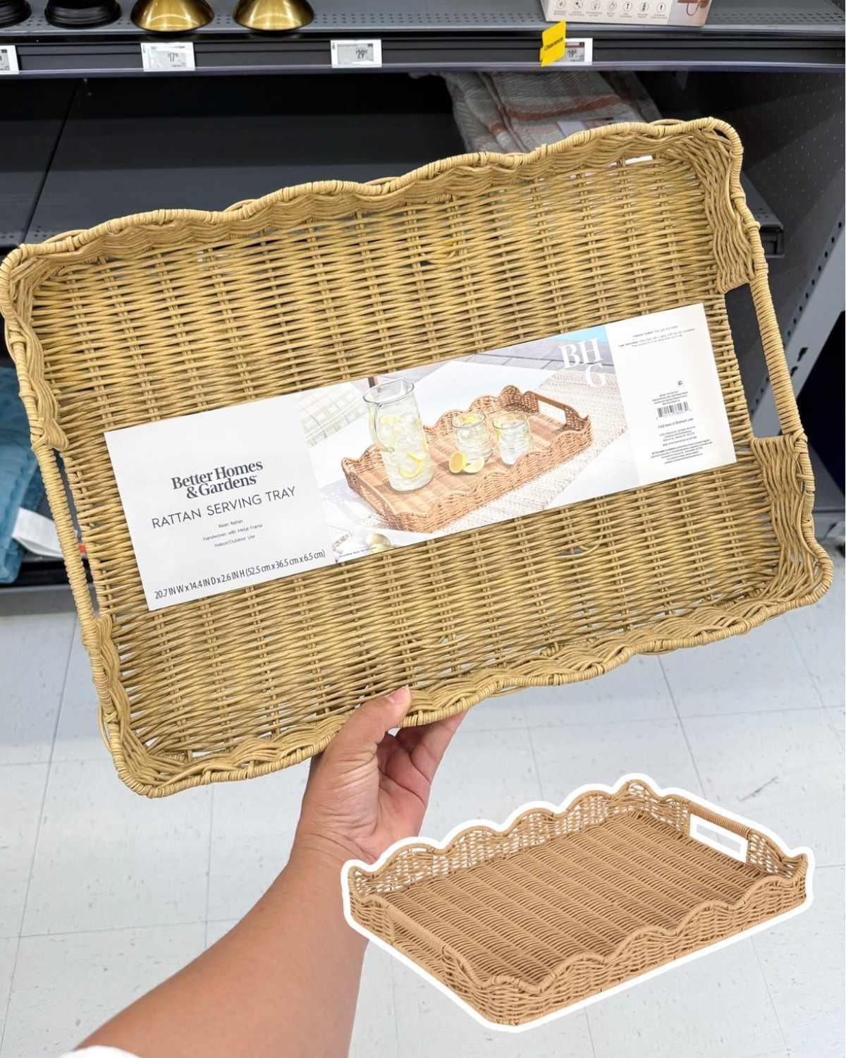 Rattan serving tray form walmart! So perfect for all summer bbqs and hosting!

#LTKHome #LTKSeasonal
