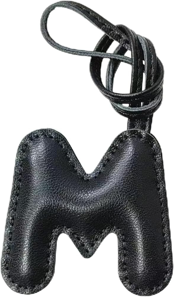Initial Keychain, Fashion Leather Letter Bag Charms for Handbags Bag Accessories Purse Charms | Amazon (US)