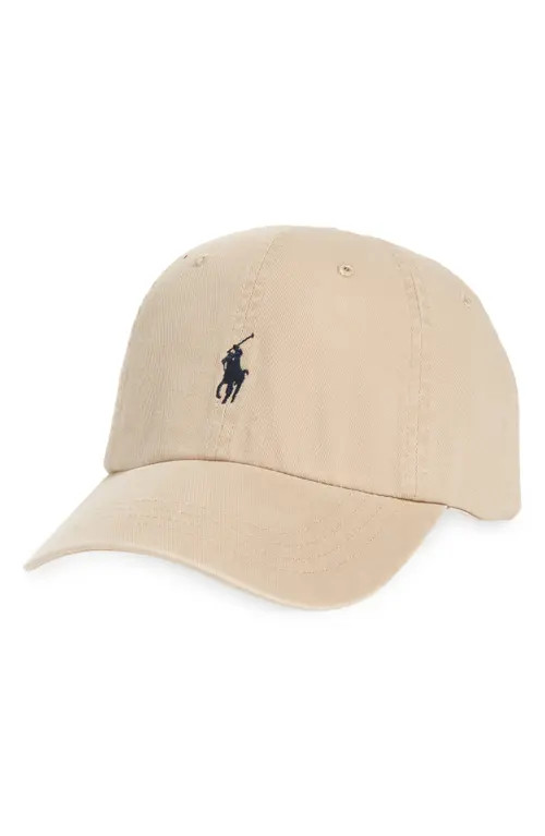 Polo Ralph Lauren Classic Sport Baseball Cap in Nubuck/Relay Blue at Nordstrom | Nordstrom
