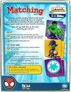 Marvel Matching Game by Wonder Forge | For Boys & Girls Age 3 to 5 | A Fun & Fast Disney Memory G... | Amazon (US)