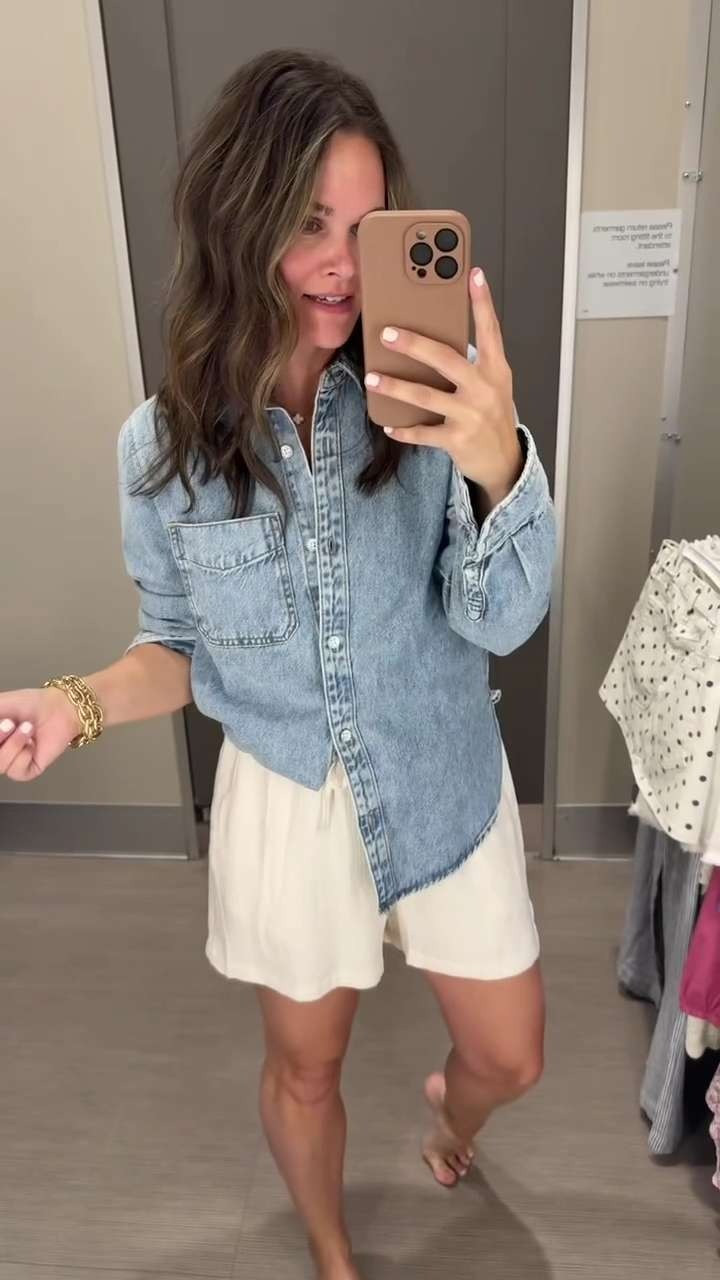 The most classic combo! A chambray button-up paired with white drawstring shorts. So easy to style in so many ways. 🫶🏼 

 

#LTKgrwm #LTKootd #LTKSeasonal