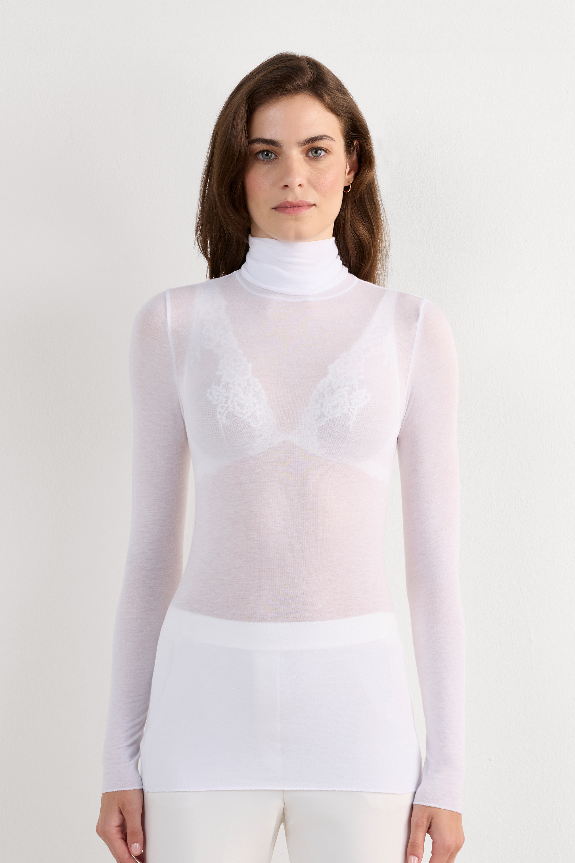 Modal Cashmere Ultralight High-Neck Top | Intimissimi (US)