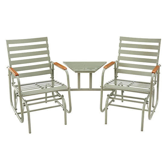 Red Shed  Riverside 72.83 in. Double Glider with Table, Green | Tractor Supply