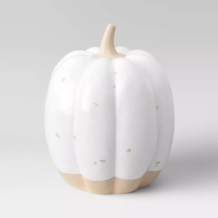 4.5" x 4" Decorative Ceramic Pumpkin Cream - Threshold™ | Target