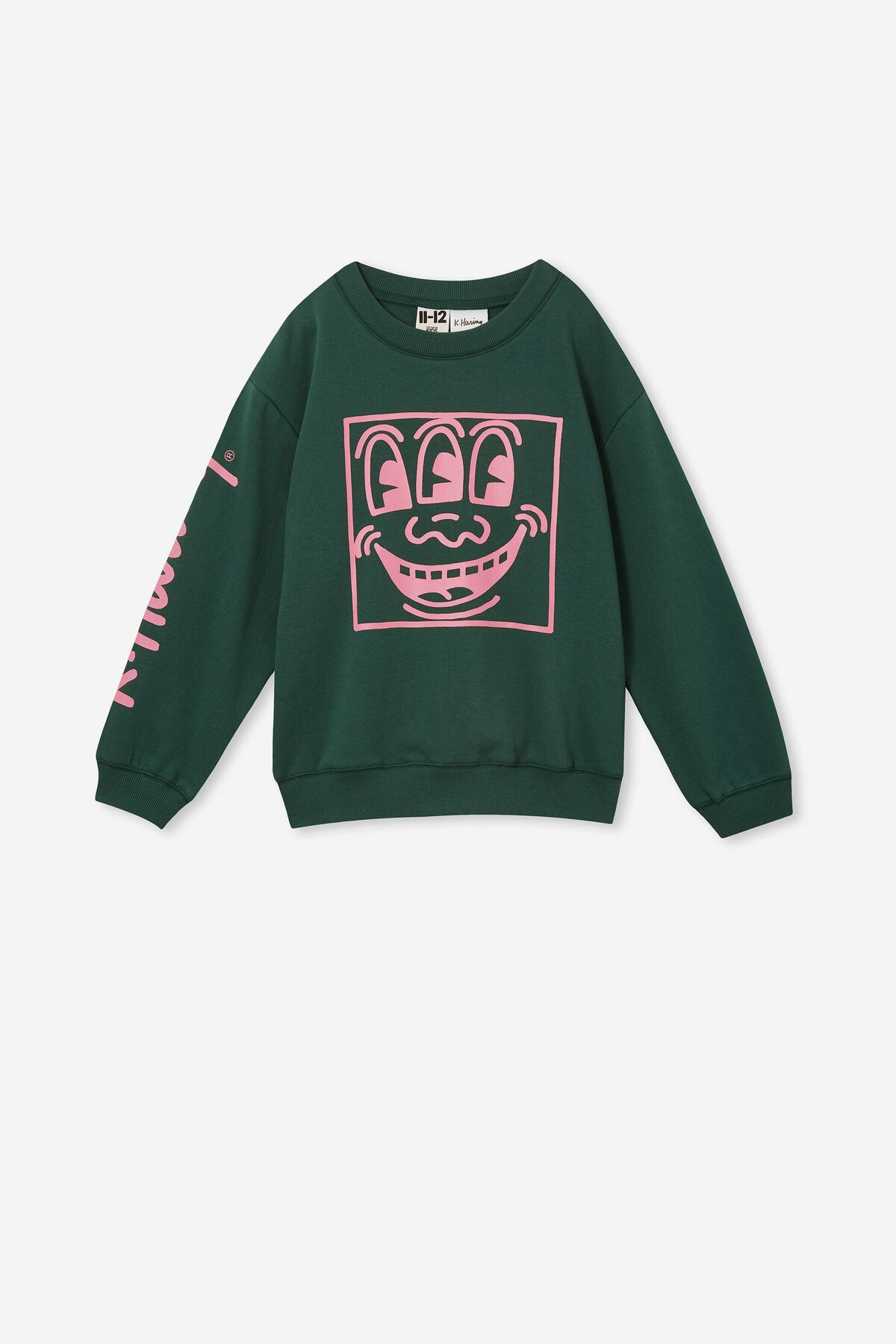 Keith Haring Mitch Fleece Crew Neck | Cotton On (US)