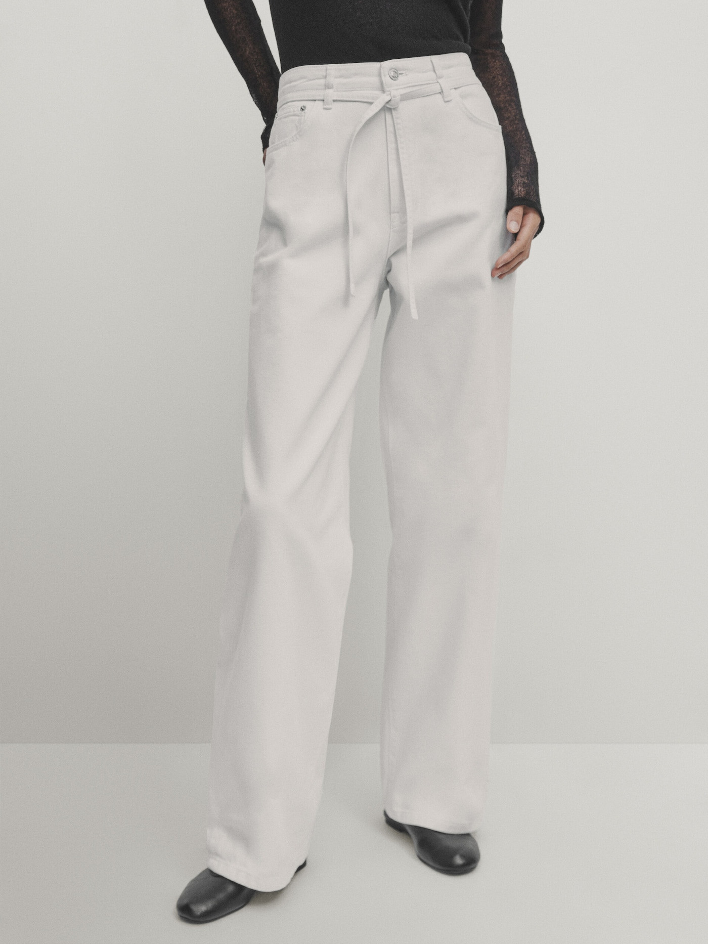 Jeans im Relaxed-Fit mit hohem Bund | Massimo Dutti DE