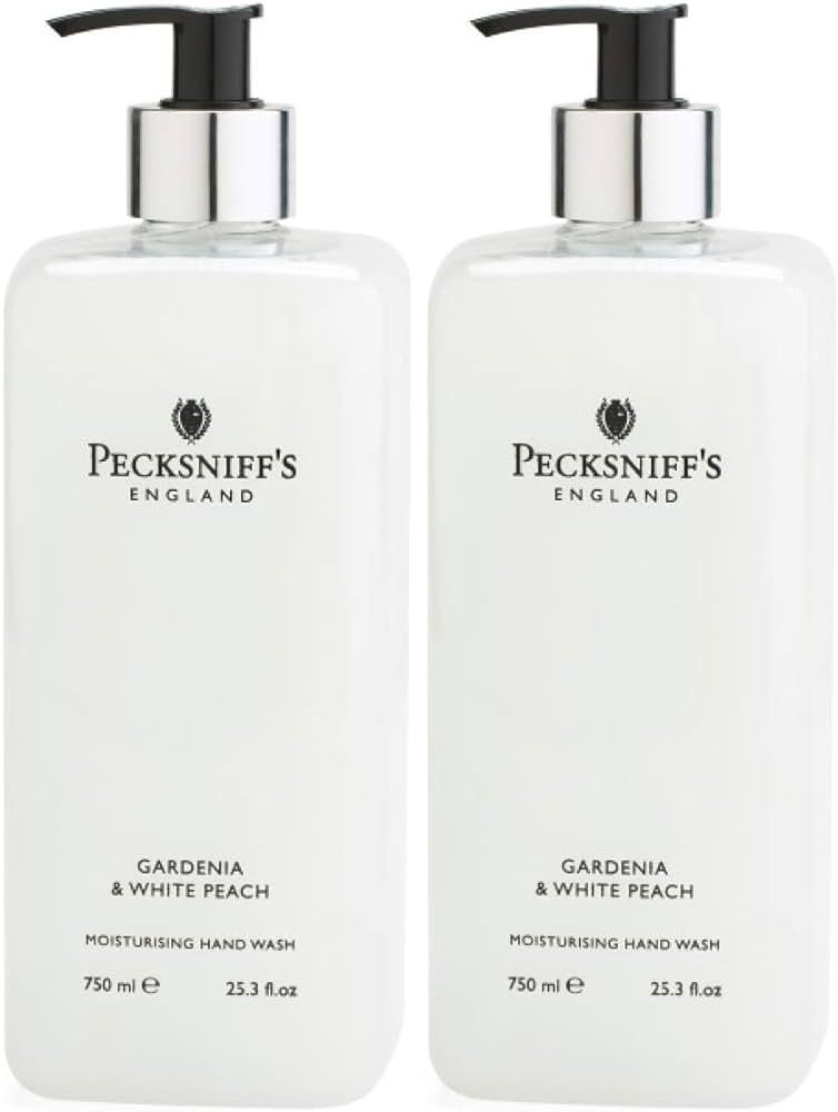 Pecksniffs Gardenia & White Peach Hand Wash Jumbo Size 25.3 Fluid Ounces, 2 Bottles Total (Garden... | Amazon (US)