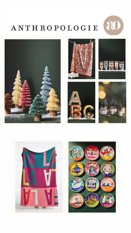 Anthropologie Christmas Decorations. Tis’ the Season! #throwblanekts #shimmer #sparkle #Holiday #minichristmastrees 

#LTKCyberweek #LTKSeasonal #LTKeurope