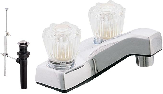 EZ-FLO Non-Metallic Two-Handle Lavatory Faucet, Bathroom Sink Faucet with Washerless Cartridge, C... | Amazon (US)