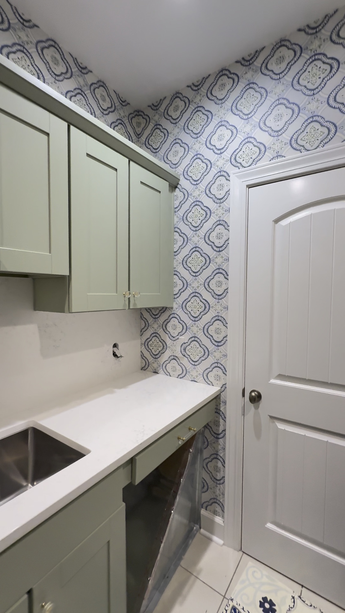 Obsessing over this laundry/mud room!! Cabinet color is lichen by farrow and ball! 

#LTKHome #LTKdayinmylife #LTKSaleAlert