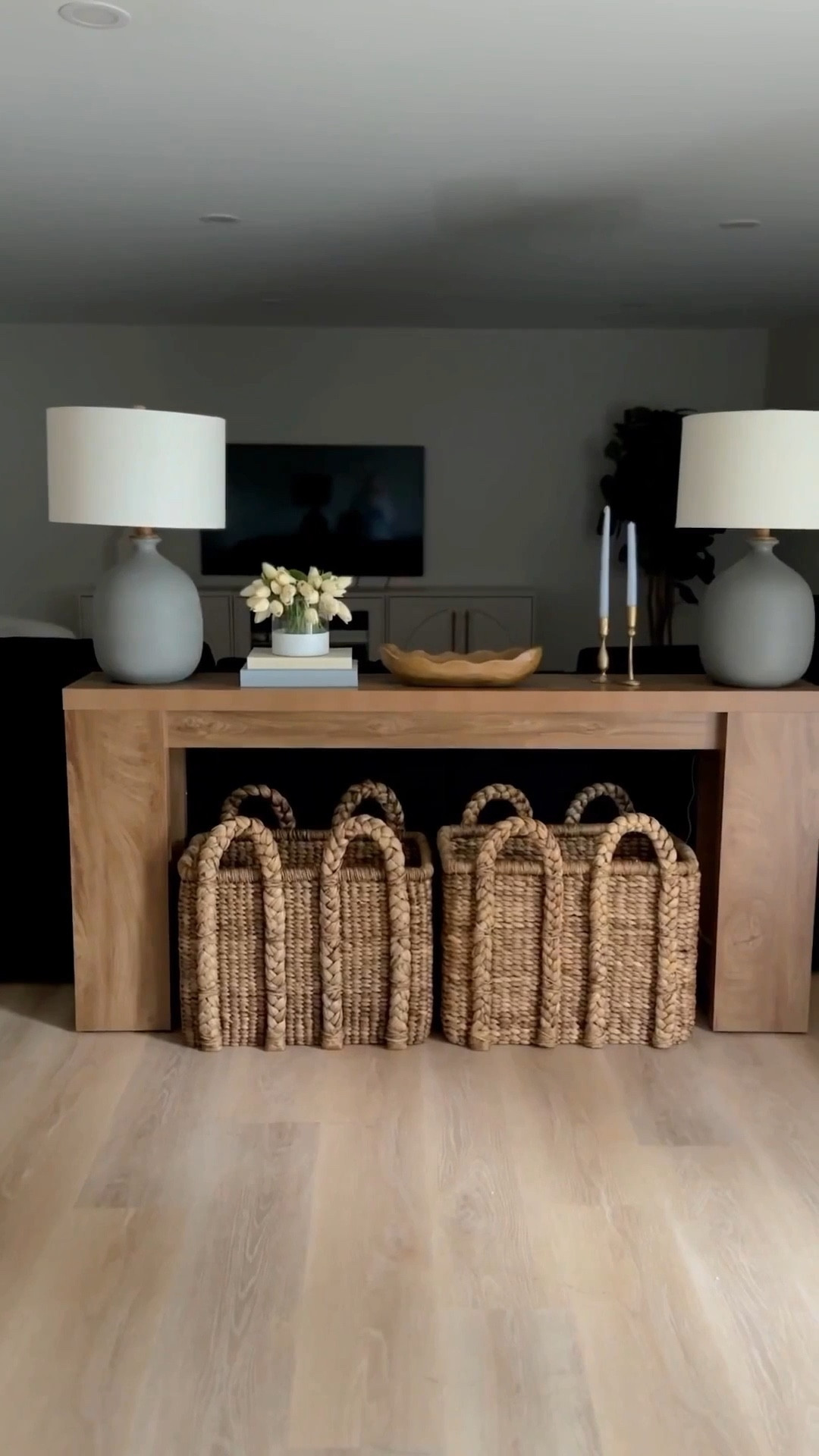 A low cost price but at a high quality look. These pieces together are stunning and gives storage options!