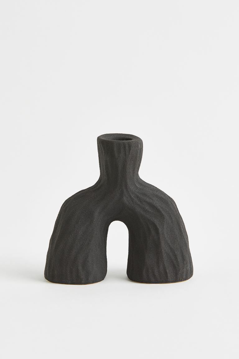 Stoneware candlestick | H&M (US + CA)