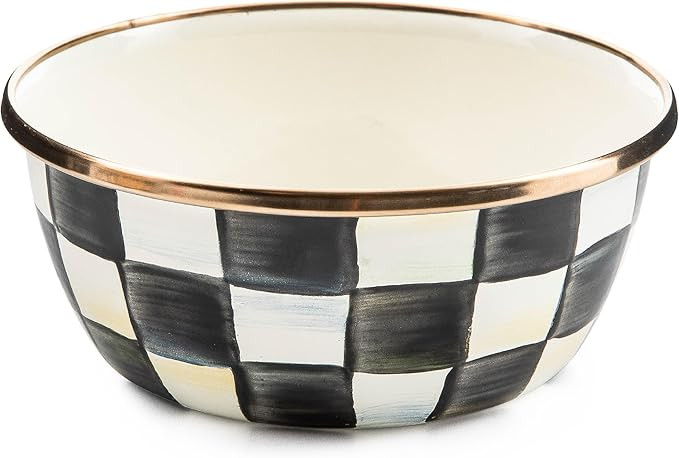 MACKENZIE-CHILDS Enamel Pinch Bowl, Small Bowl for Kitchen Ingredients, 1.5-Cup Capacity, Black-a... | Amazon (US)