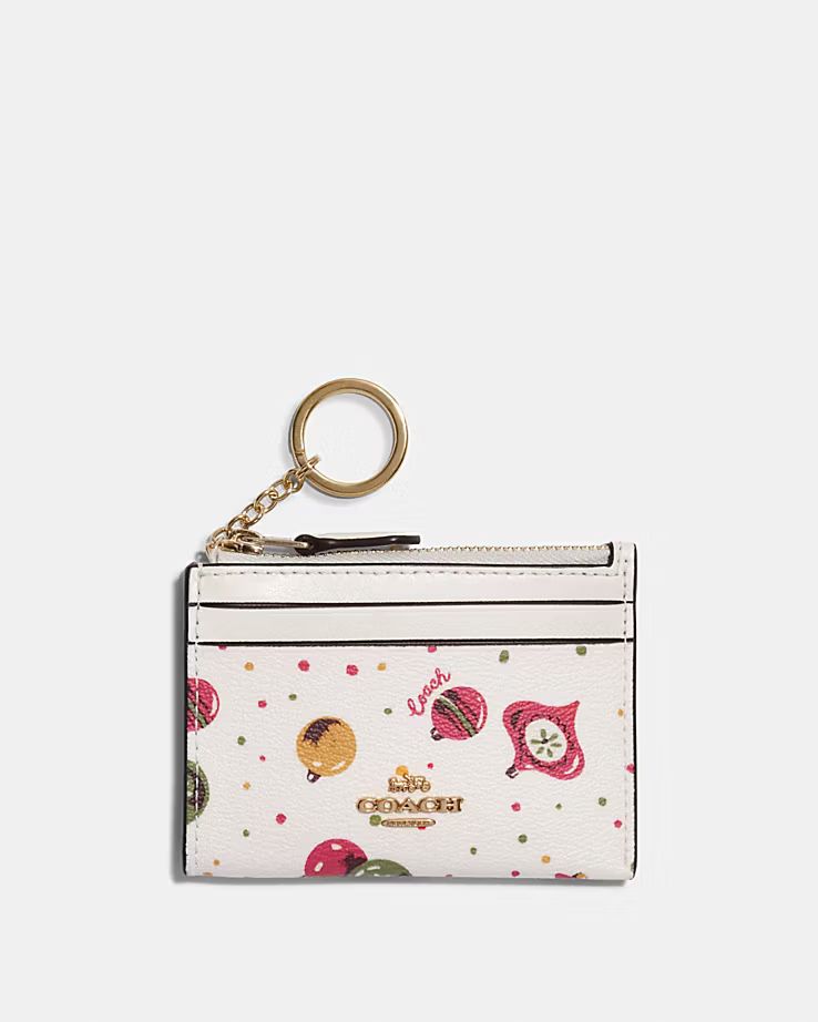 Mini Skinny Id Case With Ornament Print | Coach Outlet