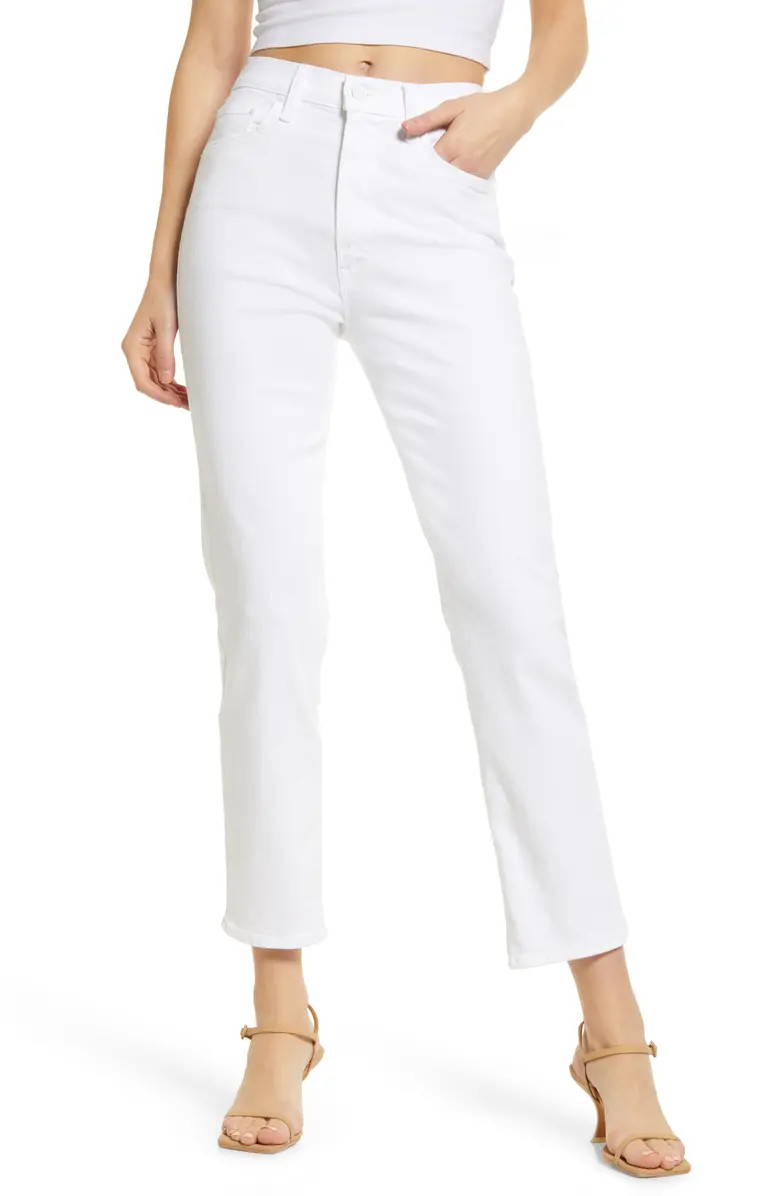 MOTHER The Rider High Waist Straight Leg Jeans | Nordstrom | Nordstrom