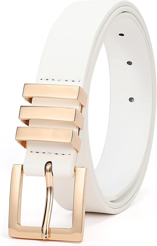 WHIPPY Plus Size Women's Leather Belts for Jeans Pants Dress Fashion Ladies Waist Belt Casual Bel... | Amazon (CA)