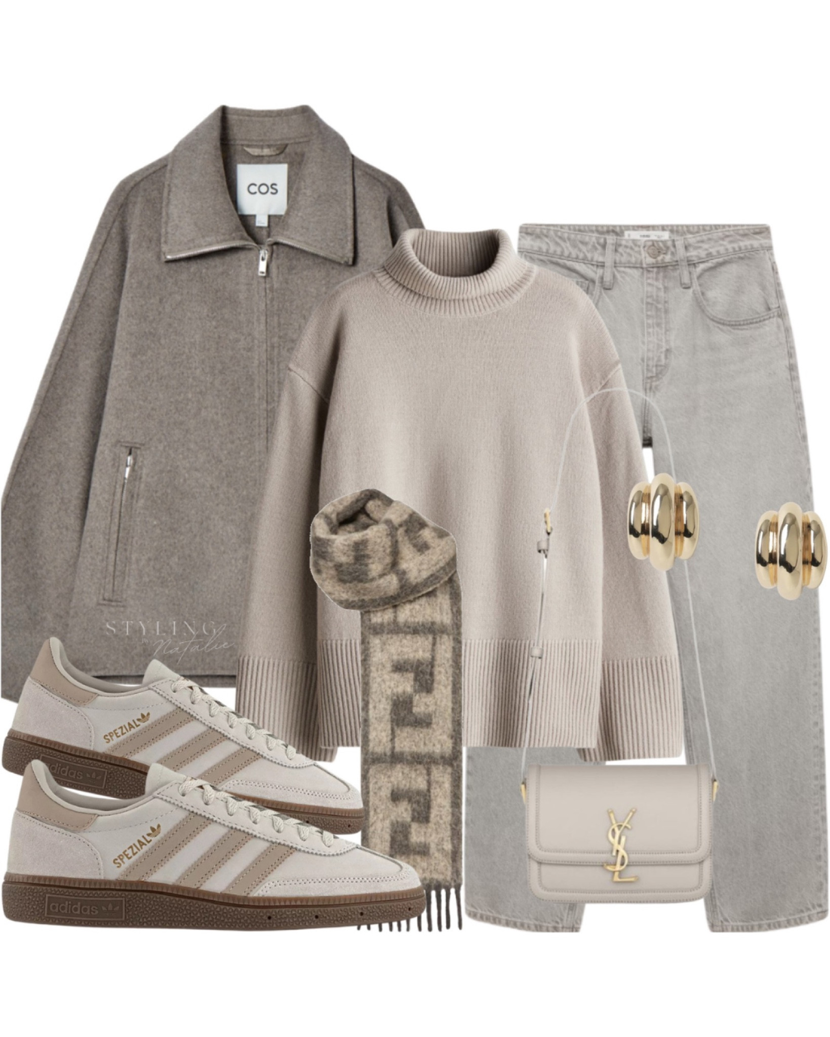 Casual winter look 🤎
Adidas Spezial trainers, turtleneck jumper, cashmere, knitwear, greige jeans, collared jacket, fendi scarf 


#LTKstyletip #LTKwinter #LTKuk