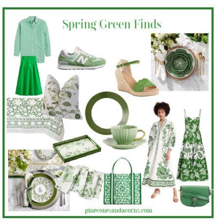 It’s spring! Add a pop of spring green to your home and wardrobe. 

#LTKSeasonal #LTKover40 #LTKsalealert