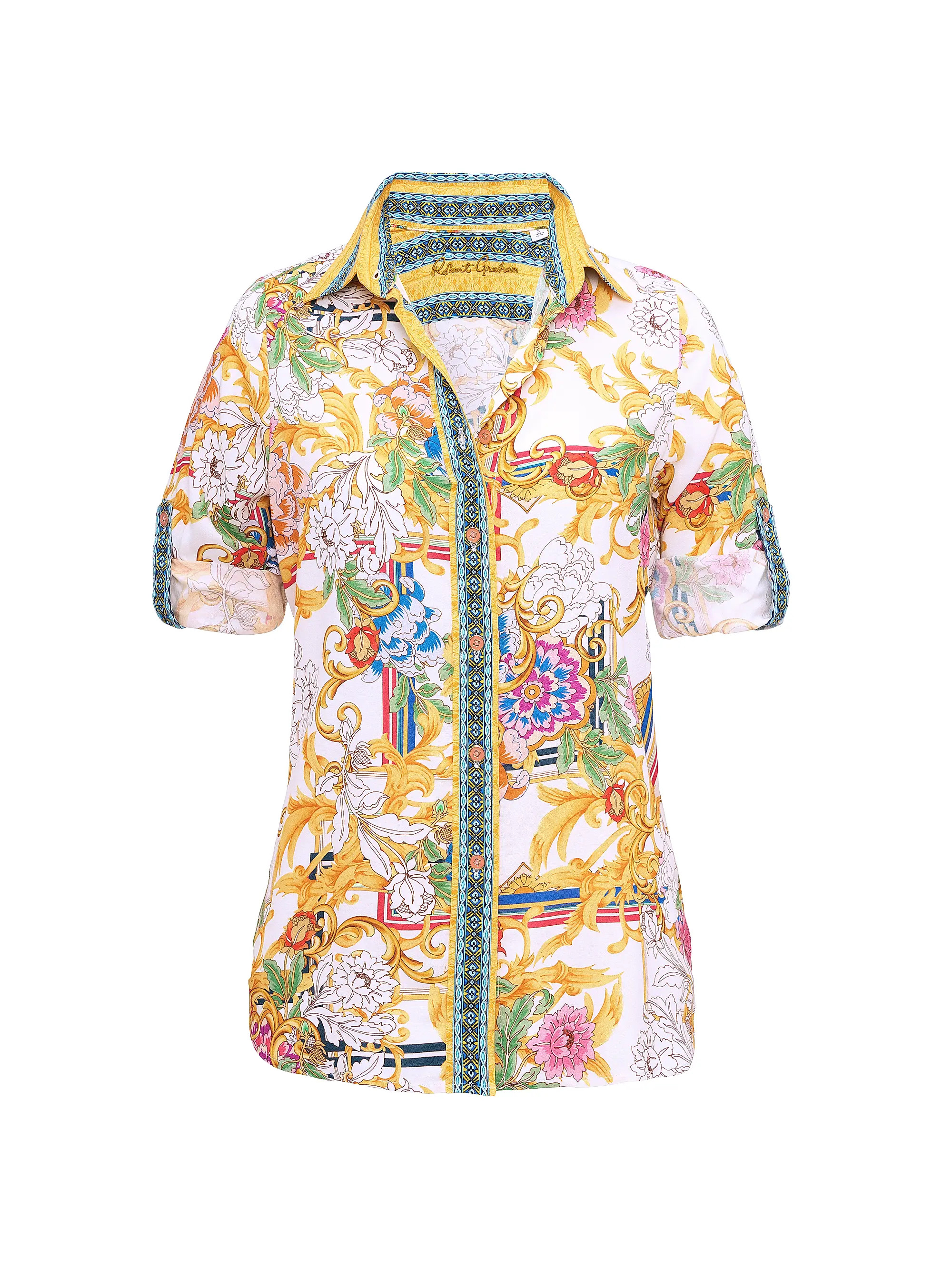 Shop Robert Graham Hadley Baroque Floral Shirt | Saks Fifth Avenue | Saks Fifth Avenue