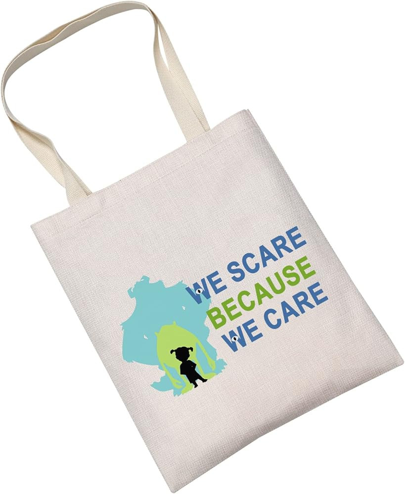 LEVLO Funny Monsters Movie Cosmetic Make Up Bag Mike Sully Boo Fans Gift We Scare Because We Care... | Amazon (US)