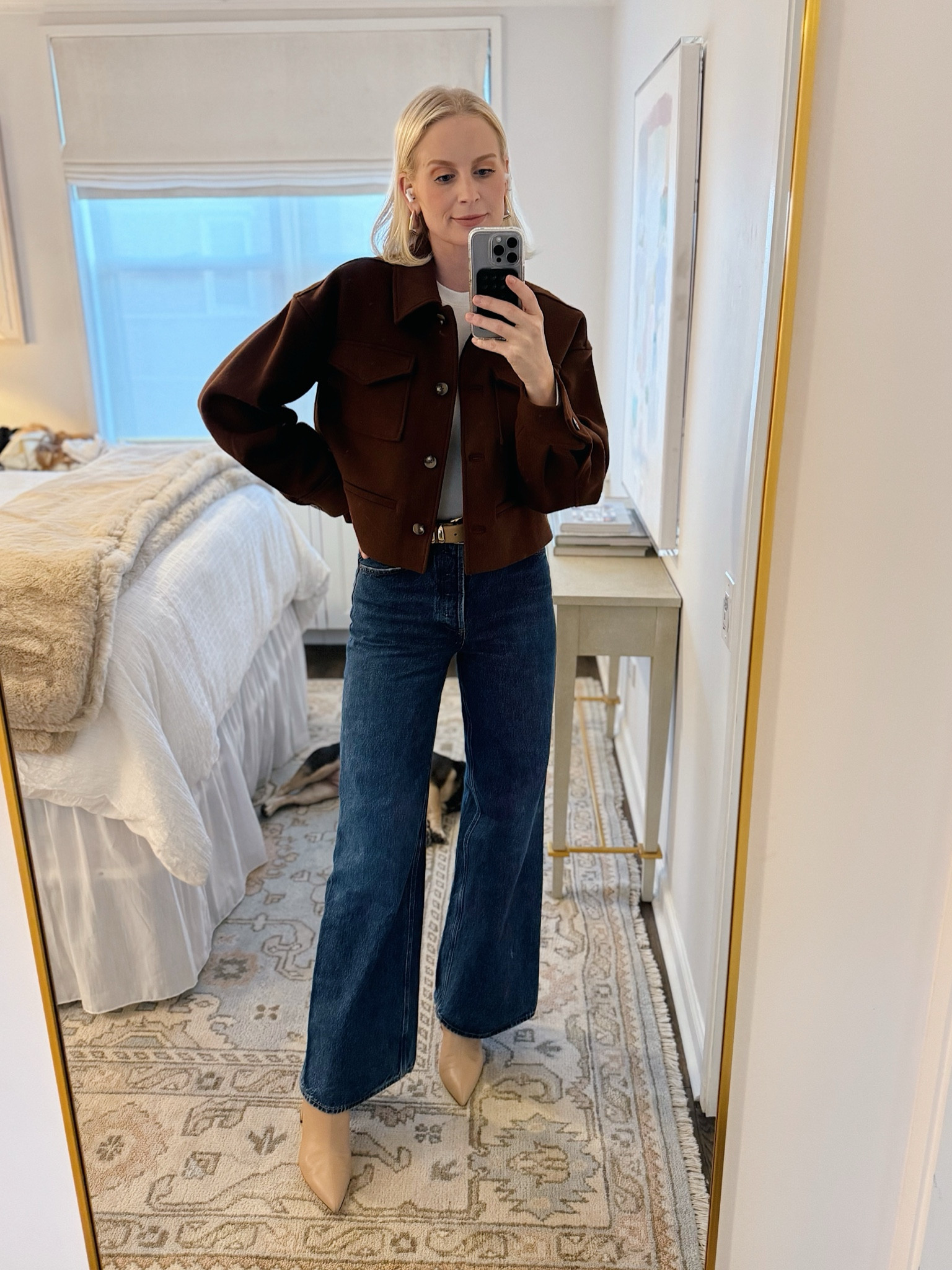 Tonight’s look! Wearing a small in the jacket and top, sized down in the jeans and took my usual size in the boots. 

#LTKFindsUnder50 #LTKStyleTip #LTKShoeCrush