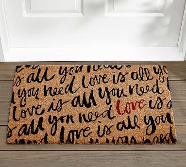 Love Is All You Need Doormat | Pottery Barn (US)