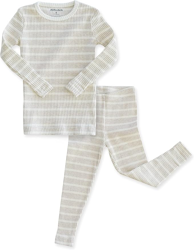 AVAUMA Baby Boys Girls Pajama Set 6M-7T Kids Cute Toddler Snug fit Pjs Cotton Sleepwear | Amazon (US)
