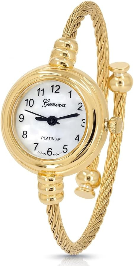 Blekon Collections Women's Cuff Watch - Round Analog Display Arabic Numbers 23mm Case Wire Bracel... | Amazon (CA)