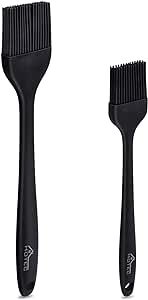 HOTEC Basting Brushes Silicone Heat Resistant Pastry Brushes Spread Oil Butter Sauce Marinades fo... | Amazon (US)