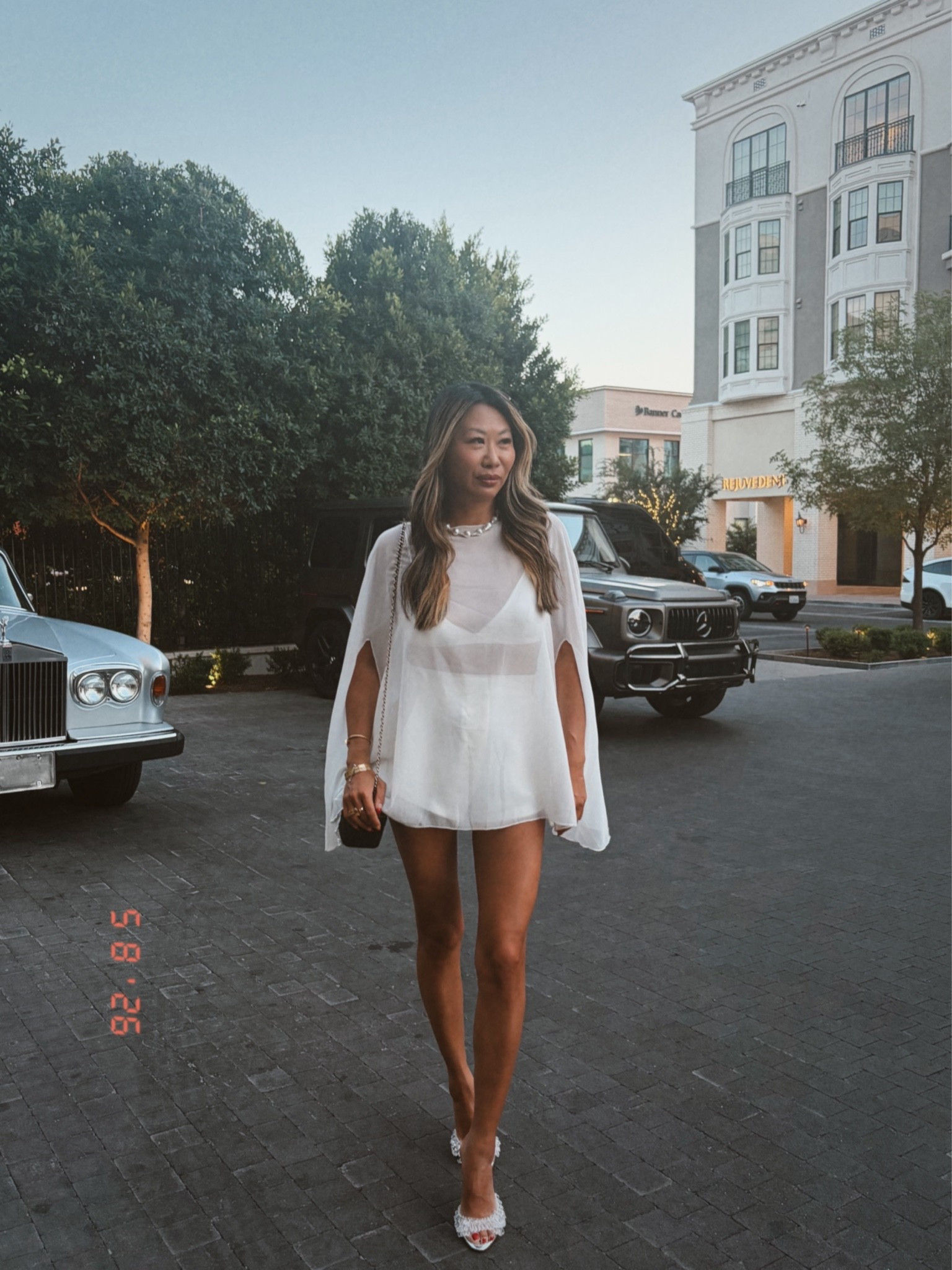 Cape outfit of the night. Amazon cape. Amazon satin bralette. Revolve shorts. Crystal heals.

#LTKgrwm #LTKdayinmylife
