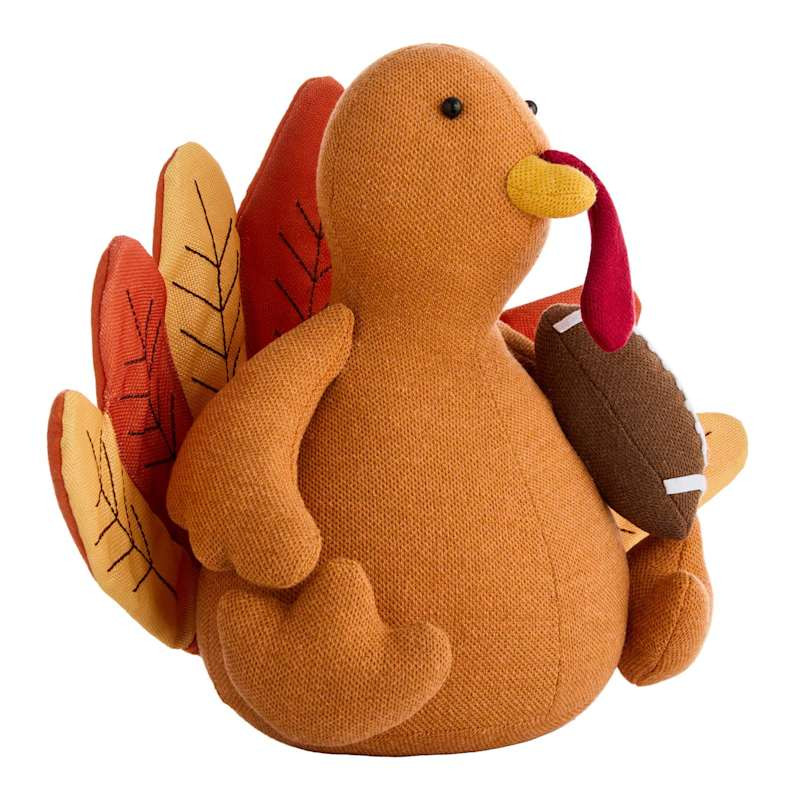 Orange Fabric Turkey Decor, 21", sold by At Home | At Home