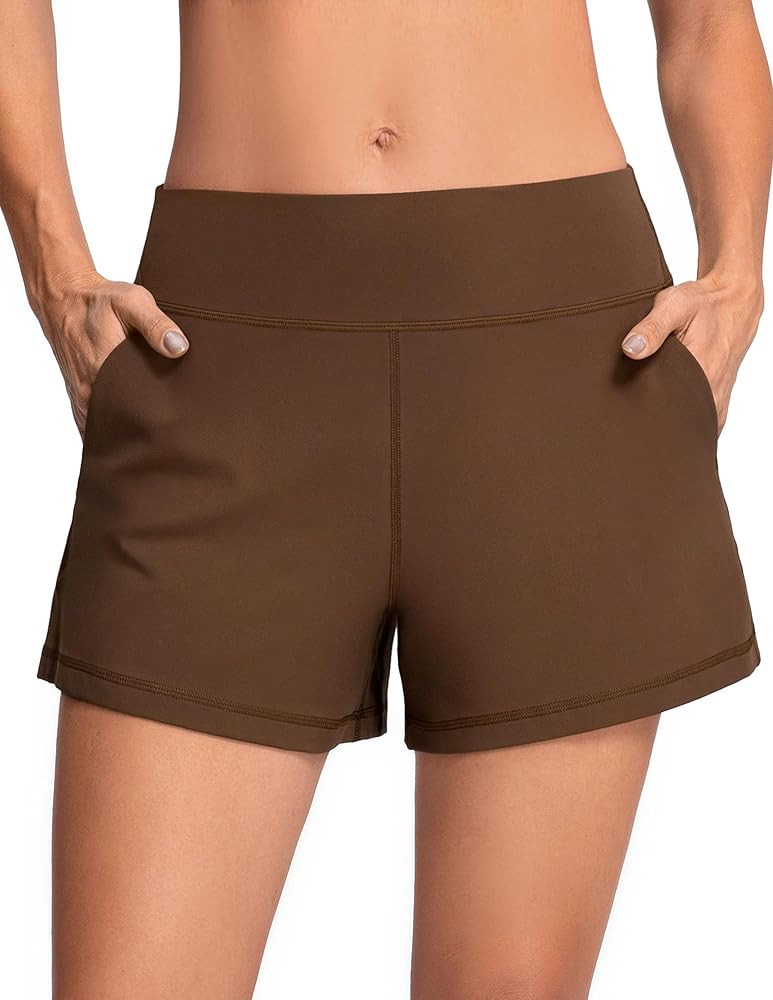 Colorfulkoala Dreamlux Casual Shorts for Women 3.5" - High Waisted Workout Athletic Linerless Yog... | Amazon (US)