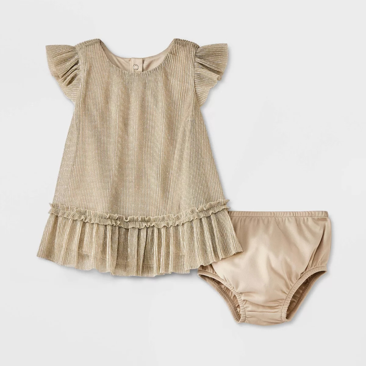 Baby Girls' Tulle Dress - Cat & Jack™ Silver 0-3M | Target