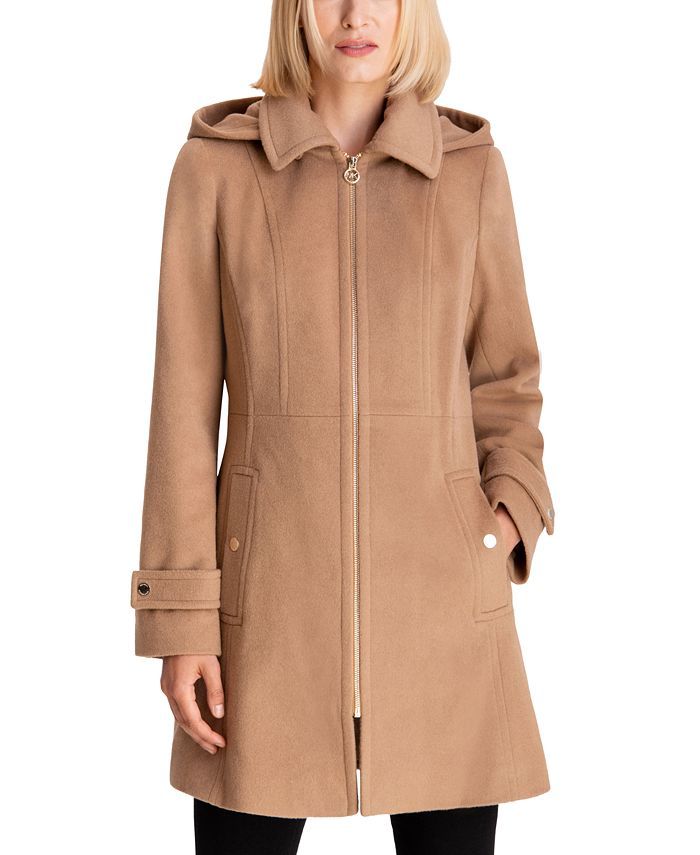 Michael Kors Women's Hooded Coat, Created for Macy's & Reviews - Coats & Jackets - Women - Macy's | Macys (US)