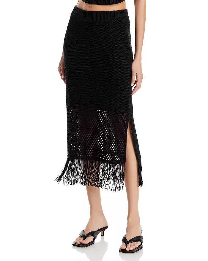 Crochet Fringe Hem Skirt - 100% Exclusive | Bloomingdale's (US)