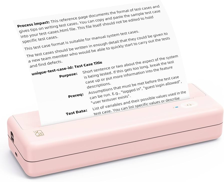 HPRT Portable Printers Wireless for Travel - MT810 Bluetooth Thermal Inkless Compact Printer, Pap... | Amazon (US)