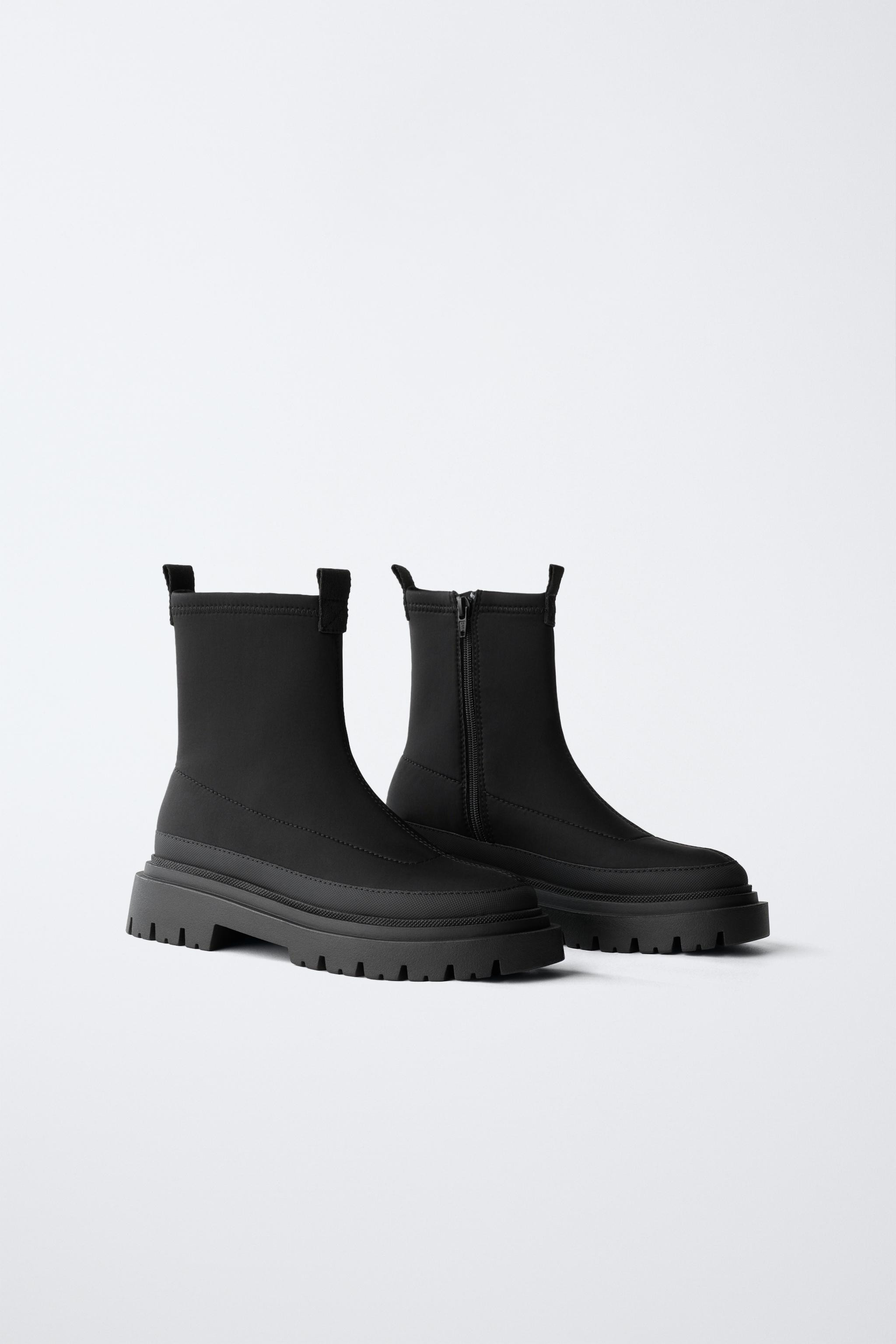 WATER REPELLENT SOCK ANKLE BOOTS | Zara UK