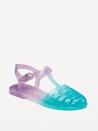 Shiny Jelly Fisherman Sandals for Girls | Old Navy (US)