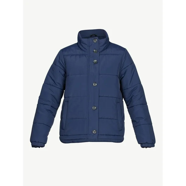 Free Assembly Women's Puffer Jacket - Walmart.com | Walmart (US)
