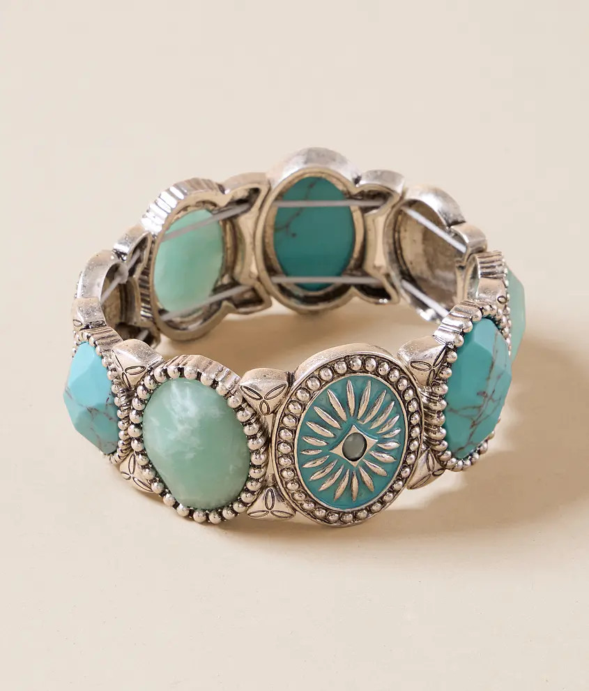 Turquoise Stone Bracelet | Buckle