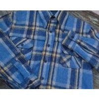 Sweet LORD JAMES Wool Shirt or Jacket: Blue  Yellow  Gold Plaid Mens Pendleton Style Winter Wear  Lumberjack, Flannel, Outdoor, Camping | Etsy (US)